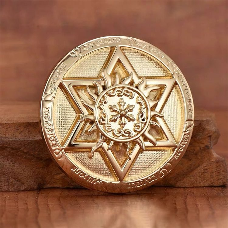 Gold-plated belt buckle
