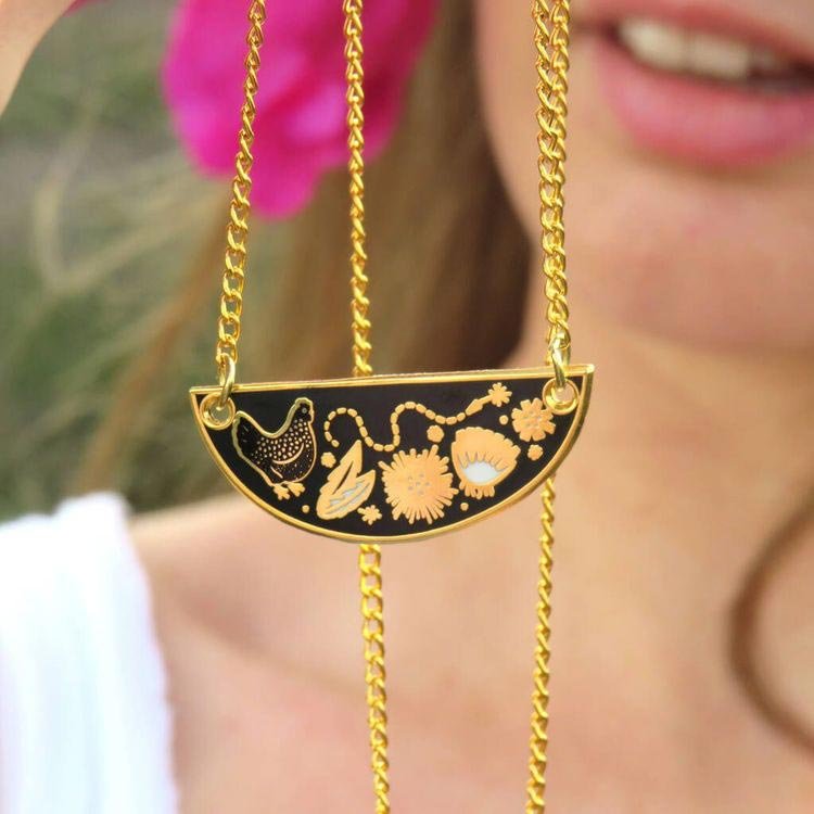 enamel necklaces