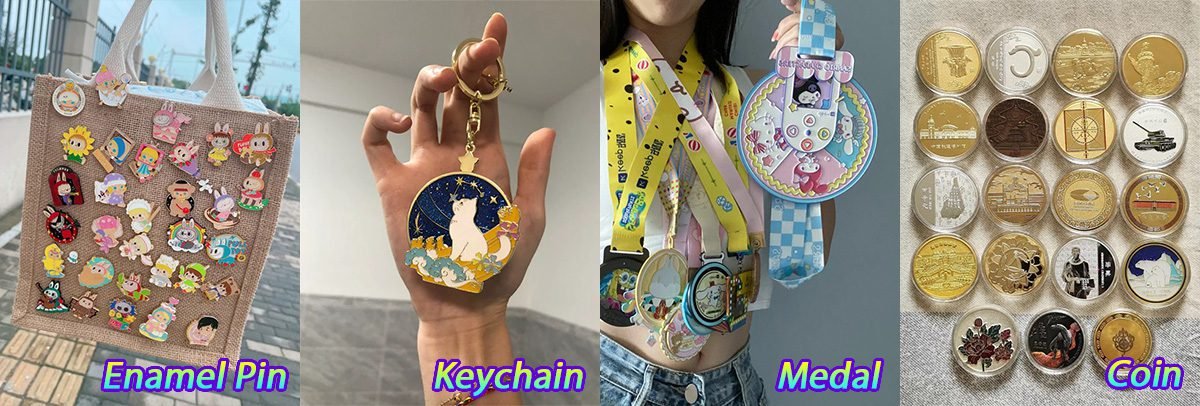 Pins, Keychain, Medal, Coin
