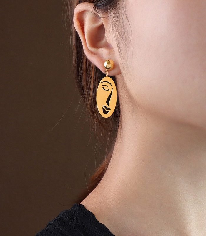 Stamped earrings