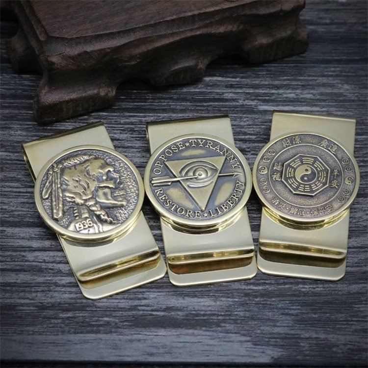 Gold-plated finish money clips
