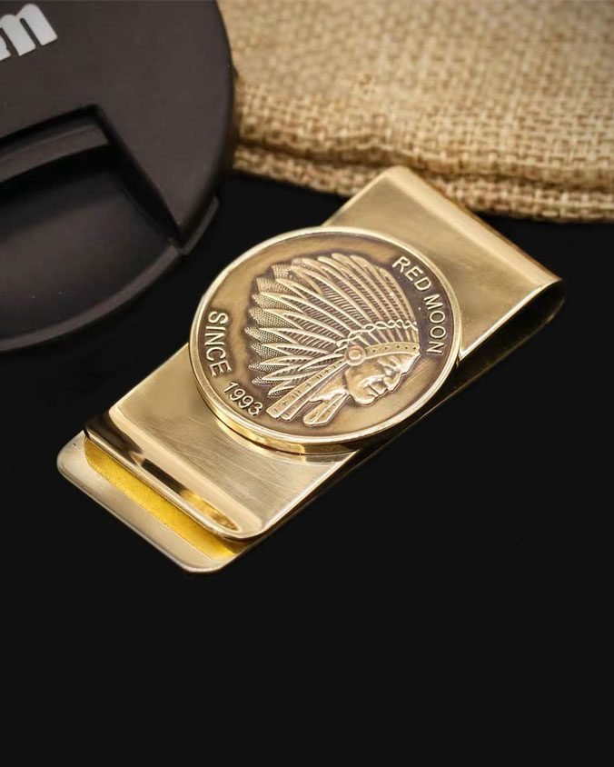 Antique-style electroplated money clips