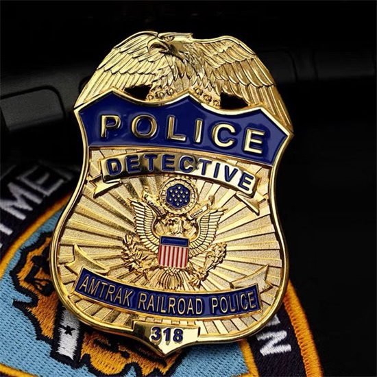 Amtrak railroad police badge